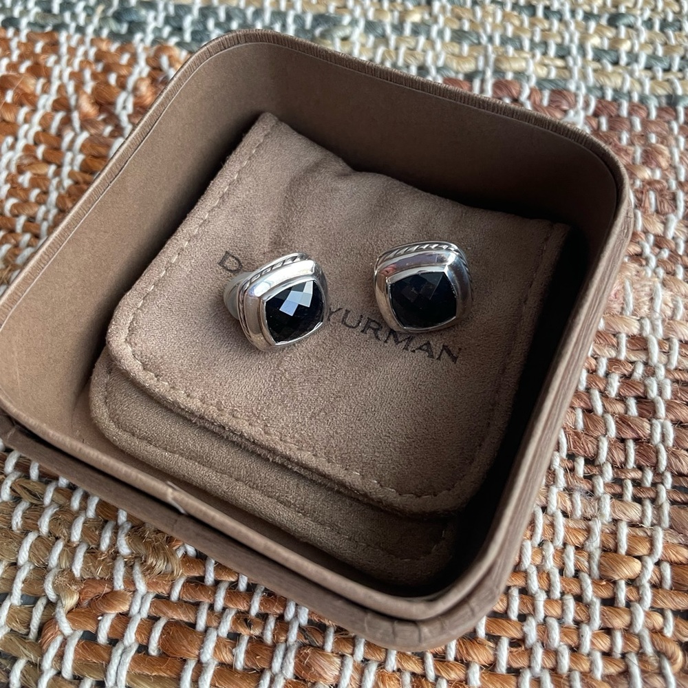 David Yurman Albion® Stud Earrings with Black Onyx